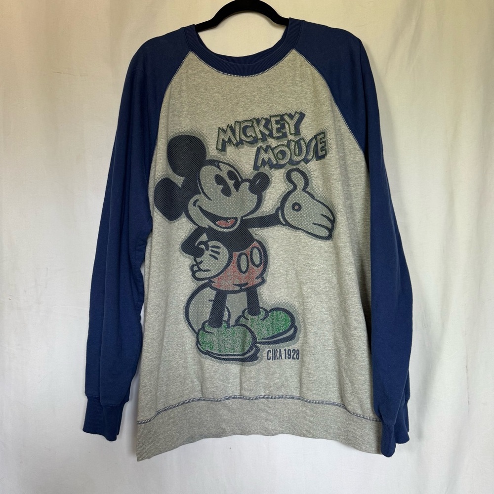 VTG 90s Y2K Disney Store Mickey Mouse Big Logo Circa 1928 Sweatshirt - Large